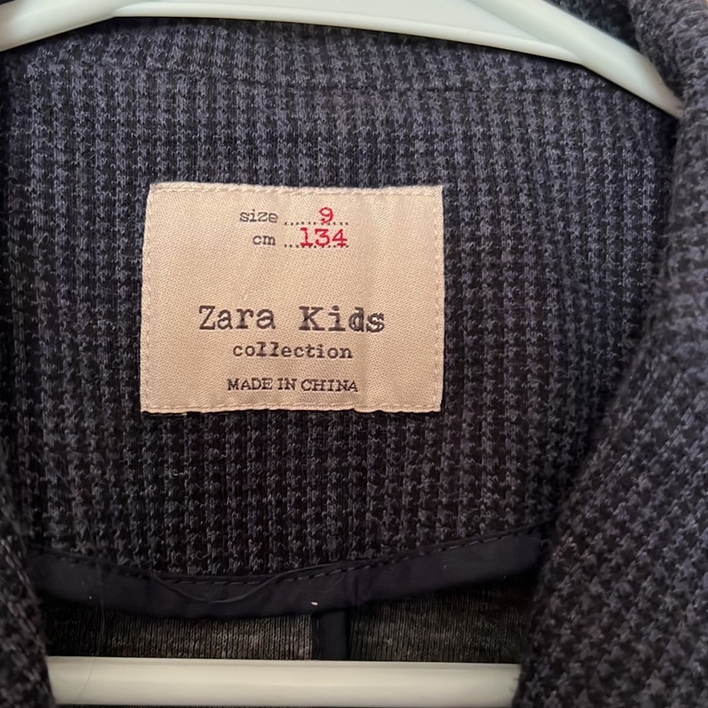 Zara kids black and gray blazer size / 9 - Picture 4 of 7